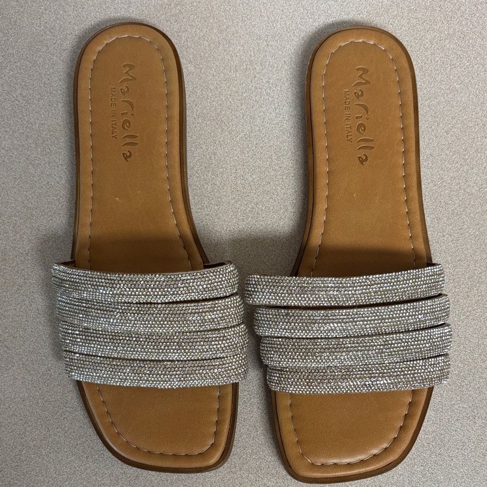 Ariella Women's Glittering Silver Sandals